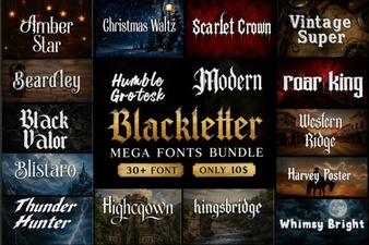 Craft Classic Style with Modern Blackletter Fonts