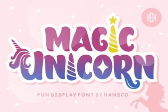Magic Unicorn Font for Creative Projects