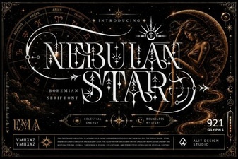 Nebulan Star: a Creative Typography Project