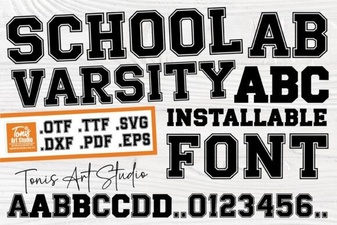 Fonts for School Athletics & Creative Projects