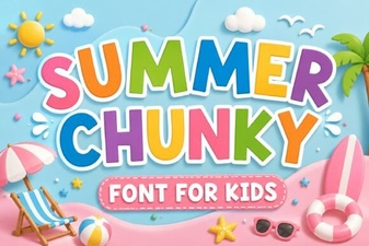 Best Chunky Fonts for Summer Projects