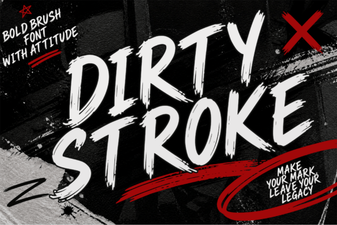 Creative Projects Using Dirty Stroke Font Styles