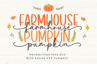 Crafting Fall Projects with Farmhouse Pumpkin Font