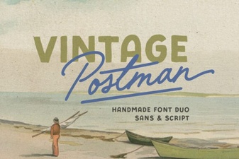 Vintage Postman Font in Modern Web Design